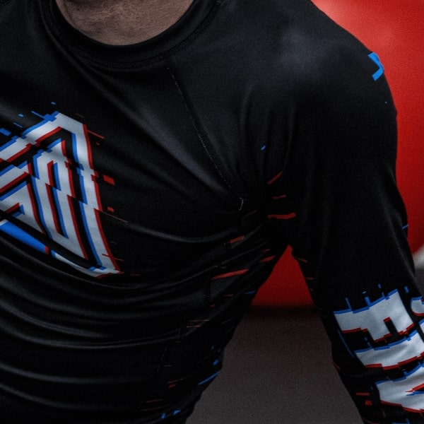 Light Bar Rash Guard - Jiu Jitsu Five-O