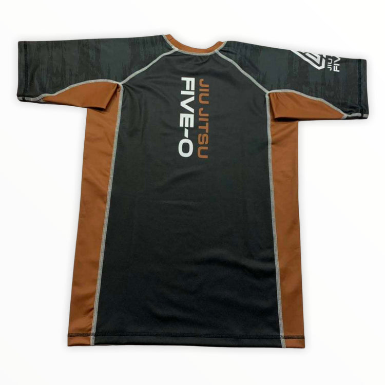 Five-O Ranked Short Sleeve Rashguard - Jiu Jitsu Five-O